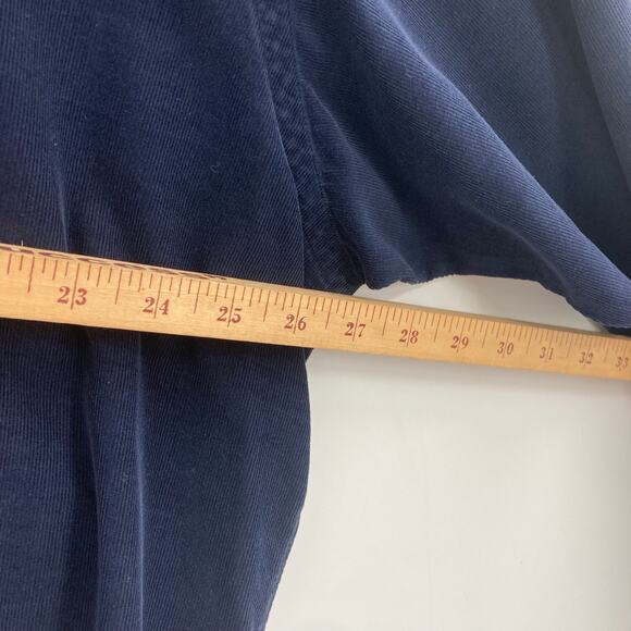 Ralph Lauren Blake Cotton Corded Long Sleeve Piny Navy Button Up Men’s XL - Picture 9 of 10